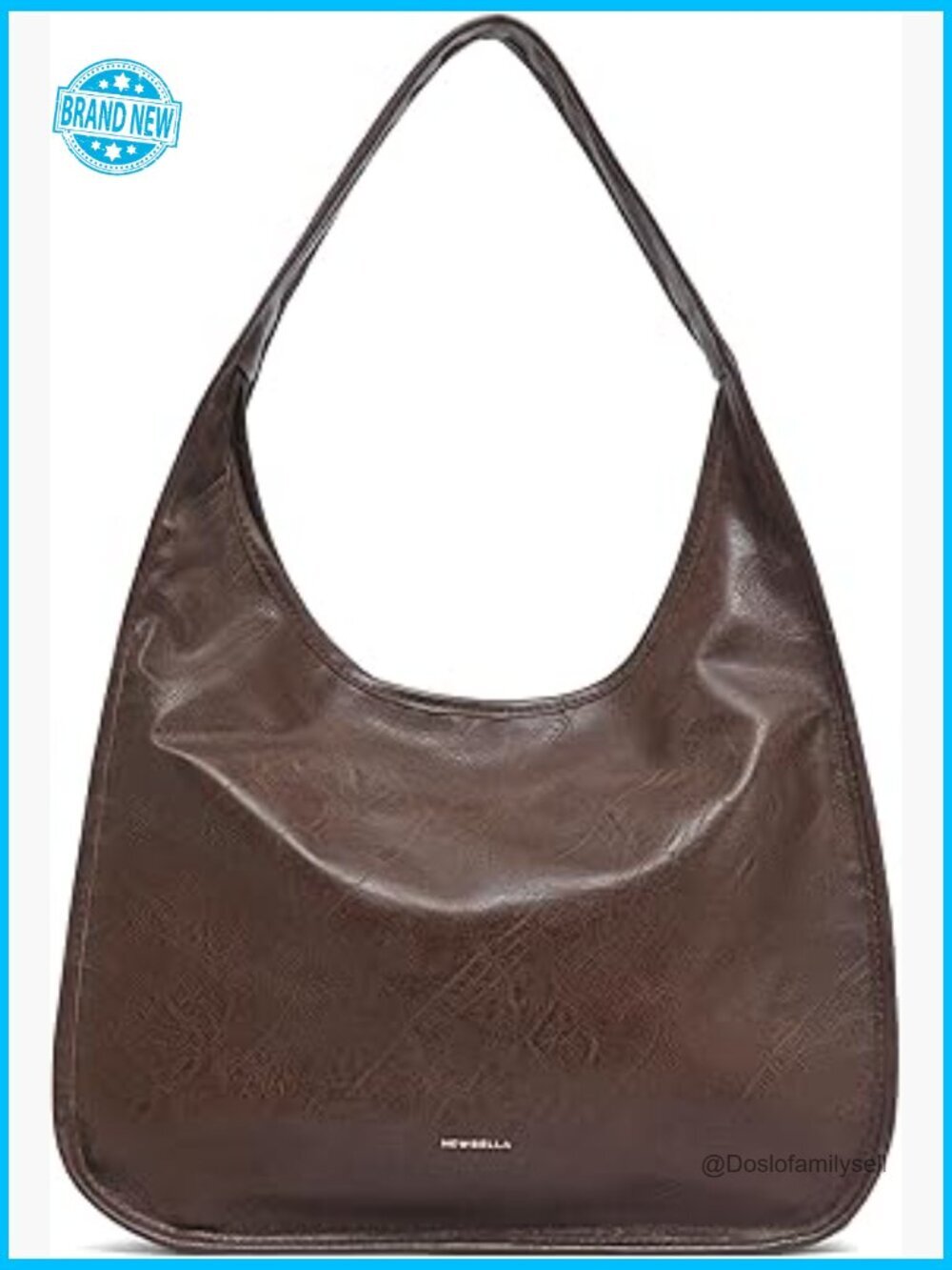 Vintage Hobo Purse PU Leather Spacious Tote Handbag Work Travel Shoulder Bag